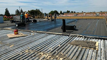 Asphalt rubber bitumen roofing