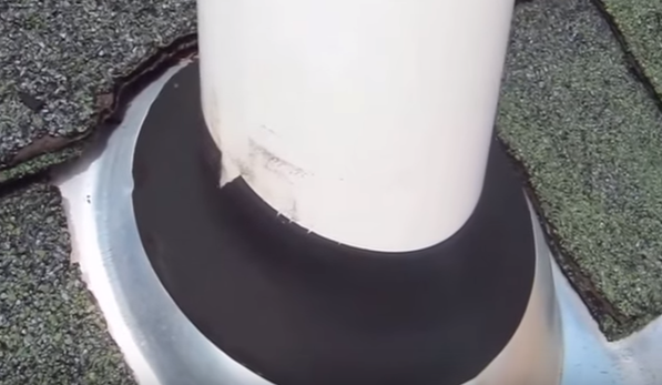 flat roofing duct joint - flashing